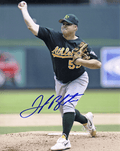 AUTOGRAPHED SIGNED photo JOE BLANTON #1 Oakland A's