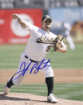 AUTOGRAPHED SIGNED photo JOE BLANTON #3 Oakland A's