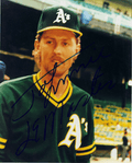 AUTOGRAPHED SIGNED photo JOHNNY LEMASTER Oakland A's