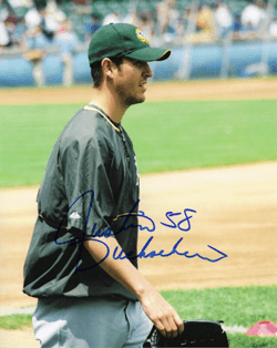 AUTOGRAPHED SIGNED photo JUSTIN DUCHSCHERER #2 Oakland A's