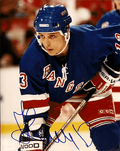 Autographed VALERI KAMENSKY 8X10 New York Rangers Photo