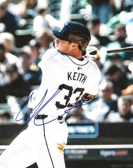 AUTOGRAPHED COLT KEITH 8x10 Detroit Tigers Photo