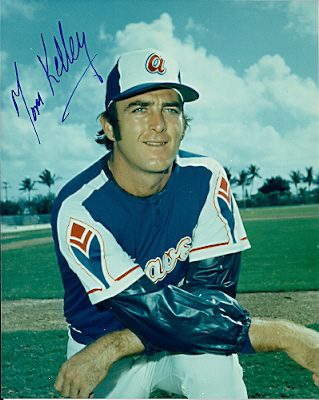 AUTOGRAPHED  TOM KELLEY Atlanta Braves