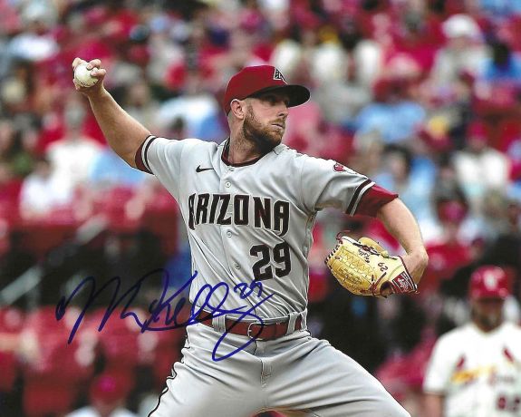 Autographed MERRILL KELLY 8X10 Arizona Diamondbacks Photo