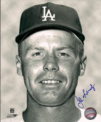 AUTOGRAPHED JOHN KENNEDY 8x10 Los Angeles Dodgers photo