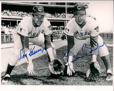 AUTOGRAPHED  DON KESSINGER & GLENN BECKERT 8x10 Chicago Cubs photo