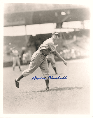 AUTOGRAPHED NEWELL KIMBALL 8x10 Brooklyn Dodgers photo