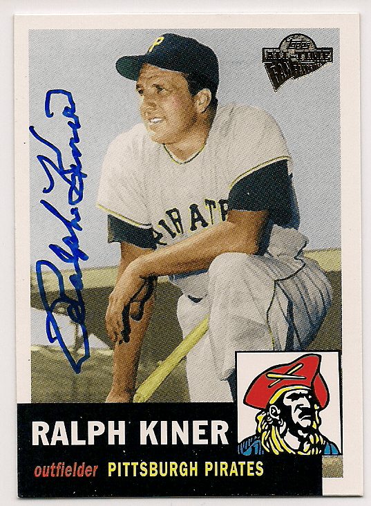 RALPH KINER Autographed 2004 Topps Fan Favorites Card