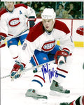 Autographed MIKE KOMISAREK Montreal Canadiens