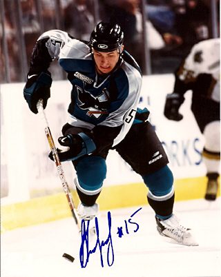Autographed ALEXANDER KOROLYUK San Jose Sharks photo