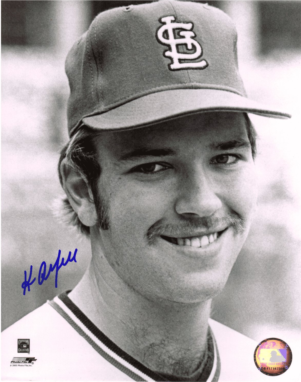 AUTOGRAPHED SIGNED photo KEN OBERKFELL #2 Cardinals