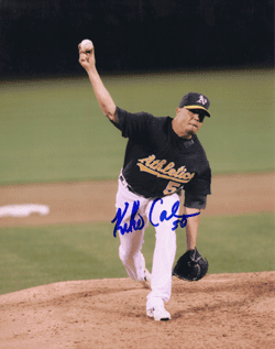 AUTOGRAPHED SIGNED photo KIKO CALERA Oakland A's