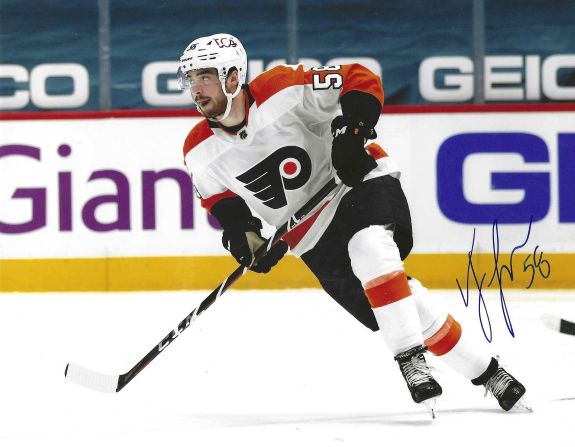 Autographed TANNER LACZYNSKI Philadelphia Flyers 8x10 Photo