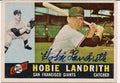 Autographed HOBIE LANDRITH 1960 Topps Card