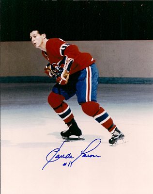 Autographed CLAUDE LAROSE Montreal Canadiens