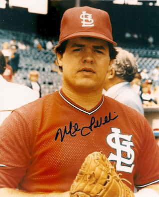 AUTOGRAPHED  MIKE LAVALLIERE St. Louis Cardinals photo