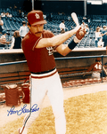AUTOGRAPHED TOM LAWLESS 8X10 St. Louis Cardinals photo