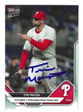 Autographed TIM MAYZA Philadelphia Phillies 2025 Topps Now Card