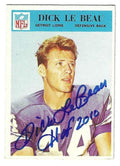 Autographed 1966 DICK LEBEAU "HOF 2010" Detroit Lions Philadelphia Gum card #70