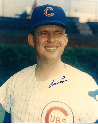 AUTOGRAPHED DON LEE Chicago Cubs Photo