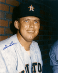 AUTOGRAPHED  photo DON LEE Houston Astros