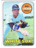 Autographed BOB LOCKER Chicago White Sox 1969 Topps Card