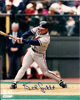 AUTOGRAPHED  KEITH LOCKHART Atlanta  Braves
