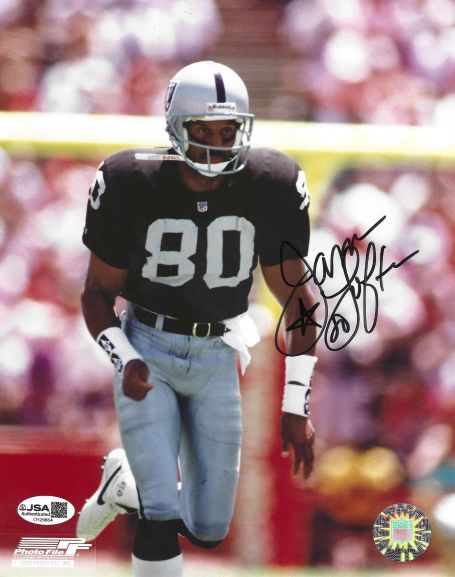Autographed JAMES LOFTON 8X10 Oakland Raiders photo JSA