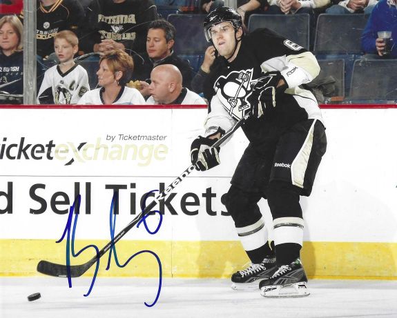 Autographed BEN LOVEJOY 8x10 Pittsburgh Penguins Photo