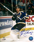 Autographed AL MACINNIS 11x14 St. Louis Blues Photo