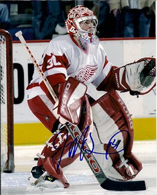 Autographed JOEY MACDONALD Detroit Red Wings Photo