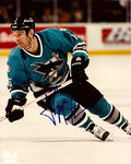 Autographed JOHN MACLEAN San Jose Sharks photo