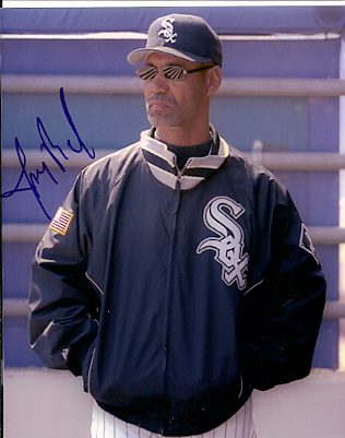 AUTOGRAPHED  photo JERRY MANUEL Chicago White Sox