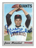 Autographed JUAN MARICHAL San Francisco Giants 1970 TOPPS Card