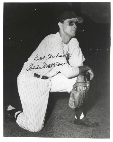 AUTOGRAPHED WALT MASTERSON 8X10 Washington Senators Photo