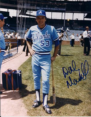 AUTOGRAPHED DAL MAXVILL Atlanta  Braves