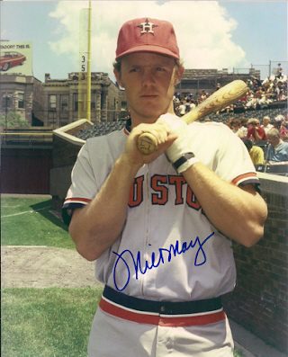 AUTOGRAPHED  photo MILT MAY Houston Astros