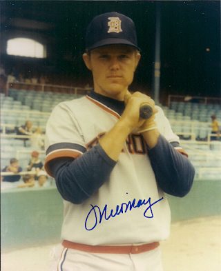 AUTOGRAPHED  photo MILT MAY Detroit Tigers