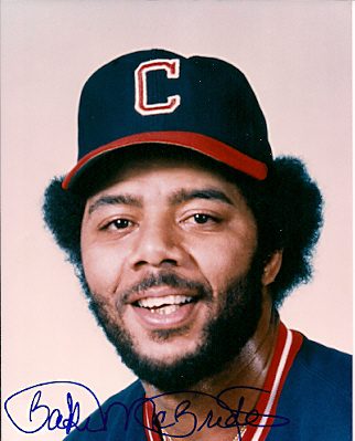 AUTOGRAPHED  photo BAKE MCBRIDE Cleveland Indians