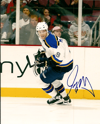 Autographed JAY McCLEMENT St. Louis Blues Photo