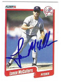 Autographed LANCE MCCULLERS New York Yankees 1990 Fleer Card