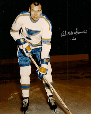 Autographed AB MCDONALD 8x10 St. Louis Blues Photo