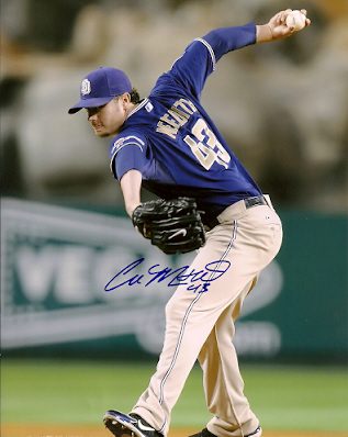 AUTOGRAPHED CLA MEREDITH SD Padres photo