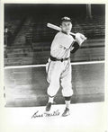AUTOGRAPHED BUSTER MILLS 8X10 St. Louis Browns Photo