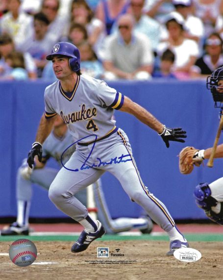 Autographed  PAUL MOLITOR 8x10 Milwaukee Brewers Photo JSA Witness