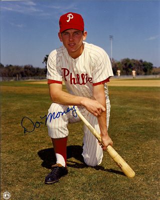 AUTOGRAPHED DON MONEY 8x10 Philadelphia Phillies Photo