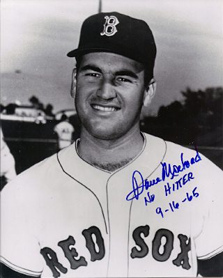 AUTOGRAPHED DAVE MOREHEAD  Boston Red Sox photo