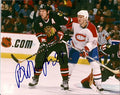 Autographed BORIS MORONOV Photo - Chicago  Blackhawks