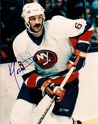 Autographed KEN MORROW 8x10 New York Islanders Photo