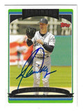Autographed JAMIE MOYER Seattle Mariners 2006 Topps Card